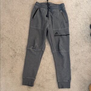 Adidas Z.N.E. heavy fleece joggers in dark grey heather - size M